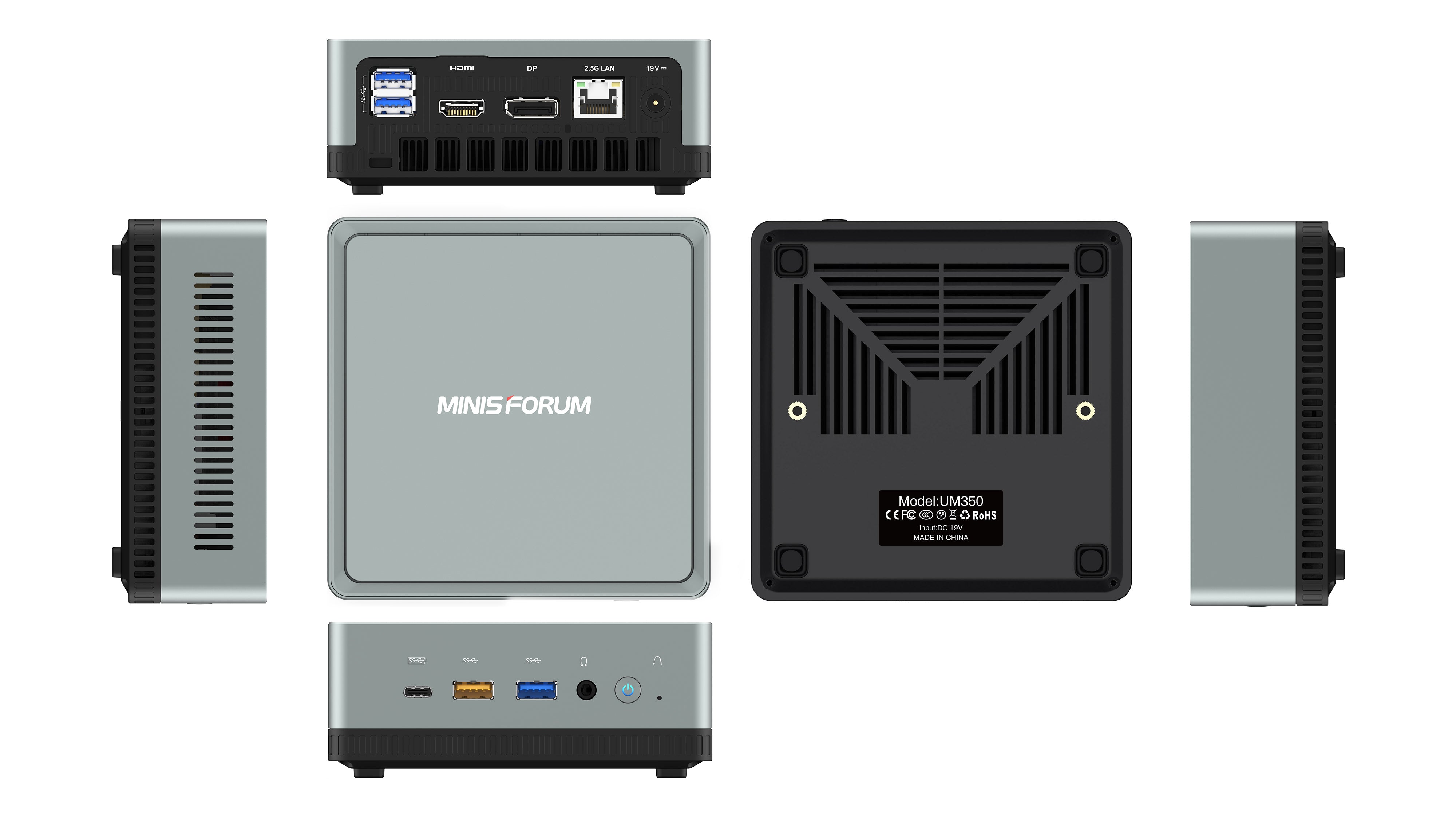 小型デスクトップPC UM350 AMD Ryzen 5 3550H